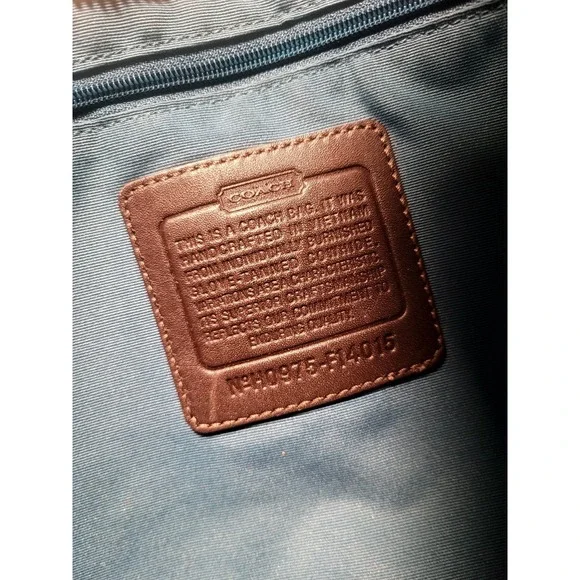 Coach Soft Dark Brown Leather 2 Way Chelsea Tote Bag Purse Crossbody F14015 - Picture 8 of 16